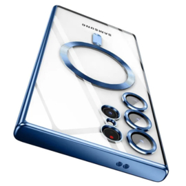 Magnetic Magsafe Lens Protection Case - Samsung S23 Plus - Blauw