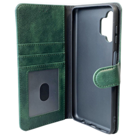 Luxe Book Case - Samsung A06 - Groen
