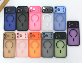 iPhone 17 Pro back cover sterke MagSafe / camera bescherming Grijs