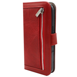 High Quality Book Case Rits - iPhone 15 - Rood