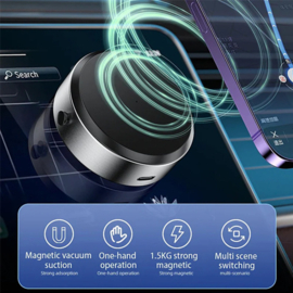 Vacuum Suction Phone Holder Wireless Charger