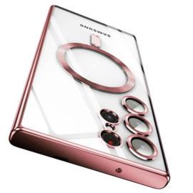 Magnetic Magsafe Lens Protection Case - Samsung S23 Plus - Roze