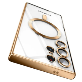 Magnetic Magsafe Lens Protection Case - Samsung S23 Plus - Goud