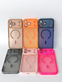 iPhone 17 Pro Max back cover sterke MagSafe / camera bescherming Grijs