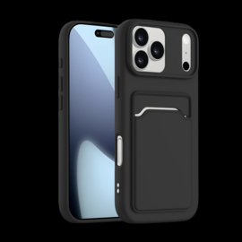 FLEXIBEL Zwarte Anti Shock  with Cards - iPhone 18 Pro /17 Pro