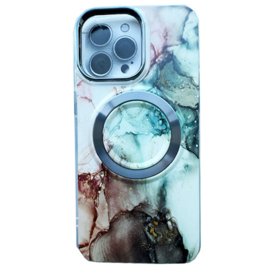 Magnetic Magsafe Print Case - iPhone 16 Plus - Grijs