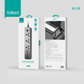 Stekkerdoos / Verlengsnoer met USB / C &  Micro Poort / 45W
