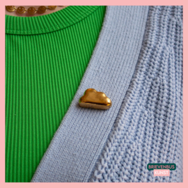 Cloud pin (24K gold)