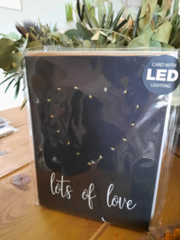 Kaart met led. Lots of love