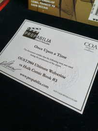 Walt Disney Once Upon A Time Original Screen Used Hulk Comicbook Prop