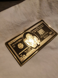 Walt Disney Scrooge McDuck $50 Hard Life Gold LE of 150 Money Bin Bar