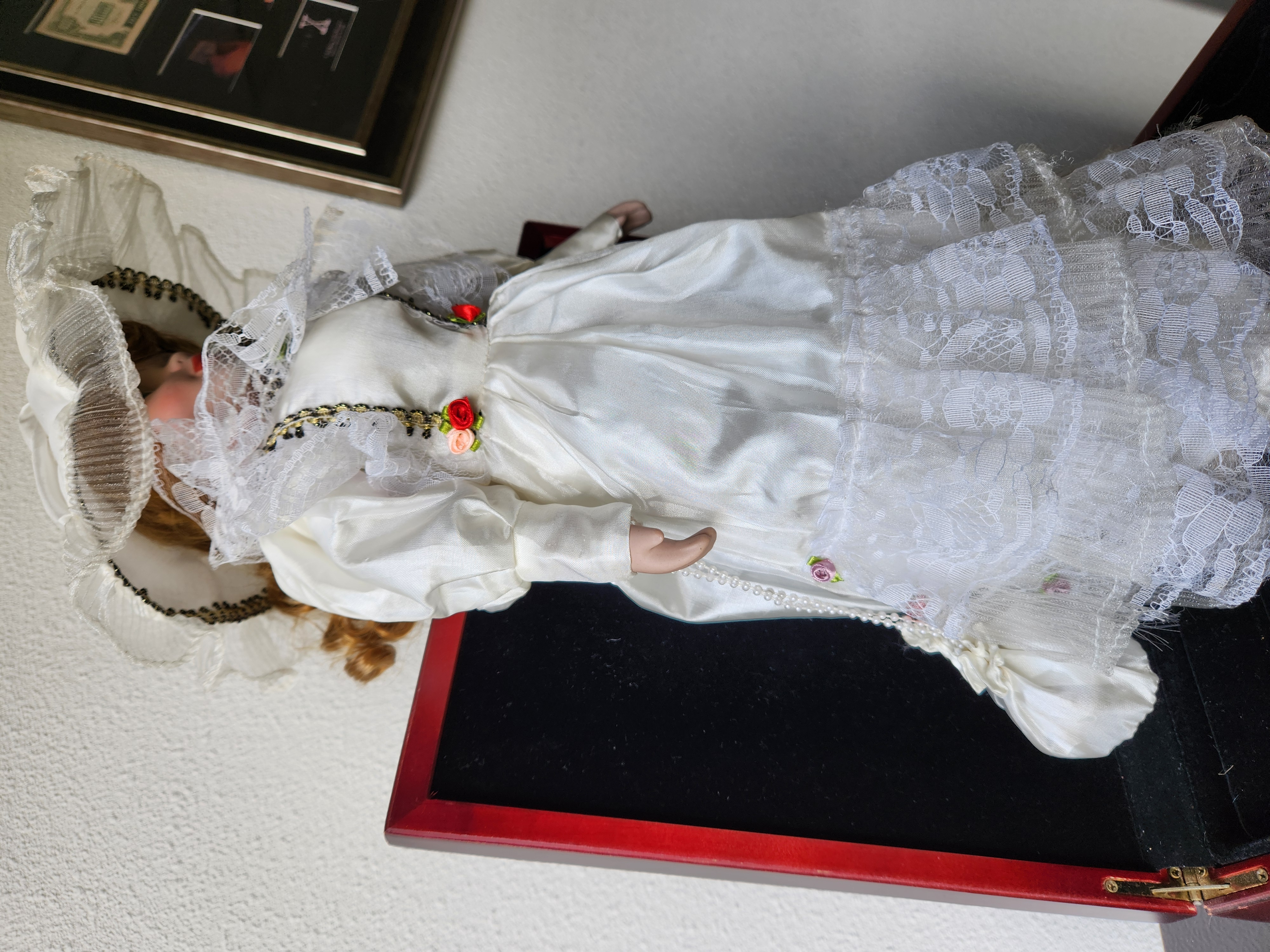 Dolls (1987) Original Production Used Creepy Doll in Wedding Dress Movie Prop