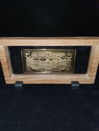 Walt Disney Scrooge McDuck $20 Goldrush Gold LE Banknote Bar Coin in Display