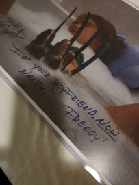 Nightmare on Elm Street Original Freddy Krueger Hand Written Signed Nancy Piece