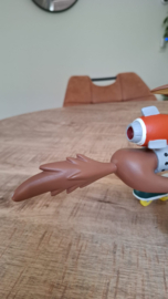 Looney Tunes Wile E Coyote Going with Rocket After Road Runner Figurine Statue