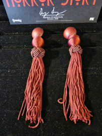 AHS American Horror Story Hotel Original Screen Used Lady Gaga Red Earrings Prop