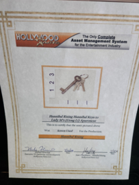 Silence of the Lambs Hannibal Rising Original Screen Used Keys to Apartment Prop