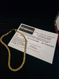 The Walking Dead Original Production Used Daryl Scavenged Gold Necklace Prop