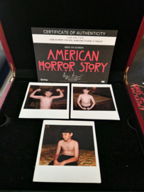 AHS American Horror Story Hotel Original Screen Used Little Boy Polaroids Pictures Set Movie Prop