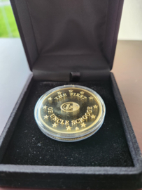 Walt Disney Scrooge McDuck First Euro Gold Plated Coin