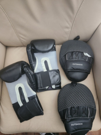 Wrath of Man Original Product Used Jason Statham Boxing Gloves and Pads Set Prop