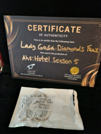 American Horror Story Hotel Original Screen Used Lady Gaga Diamond Necklace Prop