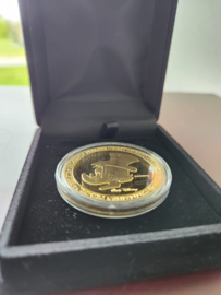 Walt Disney Scrooge McDuck 24K Gold Plate First Euro Sample Coin