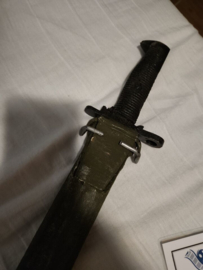 HBO The Pacific Original Screen Used M1905 Bayonet and Scabbard Movie Prop