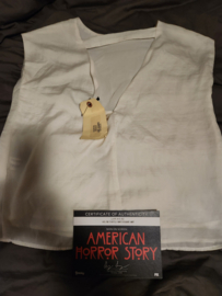 AHS American Horror Story Hotel Original Screen Used Lady Gaga White Designer Shirt Prop