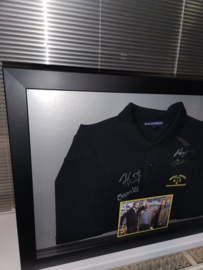 Pawn Stars Original Signed World Famous Gold and Silver Pawnshop Shirt Framed