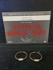 American Horror Story Hotel Original Screen Used Lady Gaga Hoop Earring Set Prop
