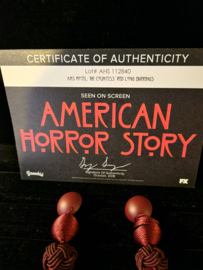 AHS American Horror Story Hotel Original Screen Used Lady Gaga Red Earrings Prop