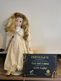 Dolls 1987 Original Production Used Creepy Little Girl Doll in Dress Movie Prop