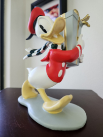 Walt Disney Donald Duck Walking with Christmas Present Figurine Statue