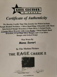 Stephen King Carrie 2 Original Screen Worn Bracelet Movie Prop