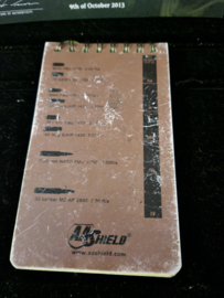 Breaking Bad Original Production Used Hank Gun Caliber Note Pad Movie Prop
