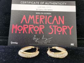 American Horror Story Hotel Original Screen Used Lady Gaga Hoop Earrings Prop