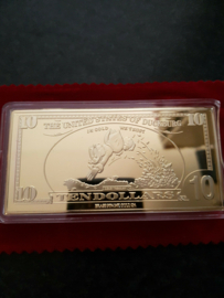 Walt Disney Scrooge McDuck $10 Sport of Tycoons Gold LE of 150 Bar