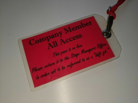 Jesus Christ Superstar Movie Original Production Used Crew Pass