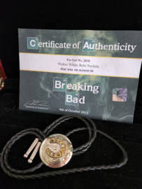 Breaking Bad Walter White Original Screen Used Bolo Necktie Movie Prop