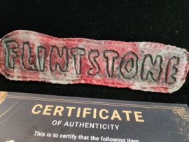 The Flintstones 1994 Original Production Used Name Plaque Prop