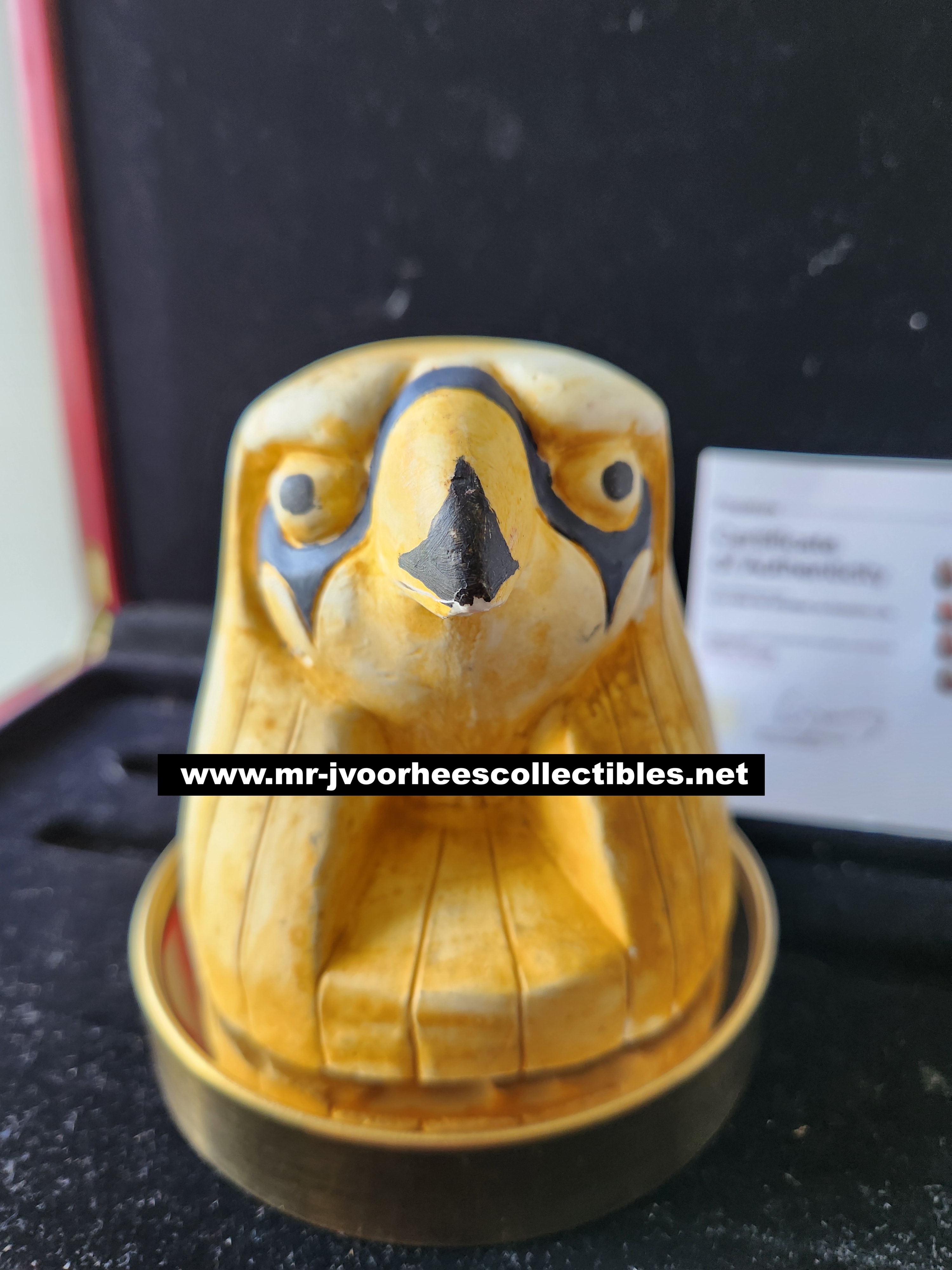 The Mummy (1999) Original Production Hand Made Horus Canopic Jar Lid Movie Prop