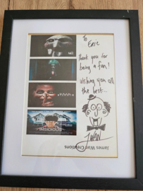 Saw Insidious Horror Movies James Wan Original Hand Written and Signed Note