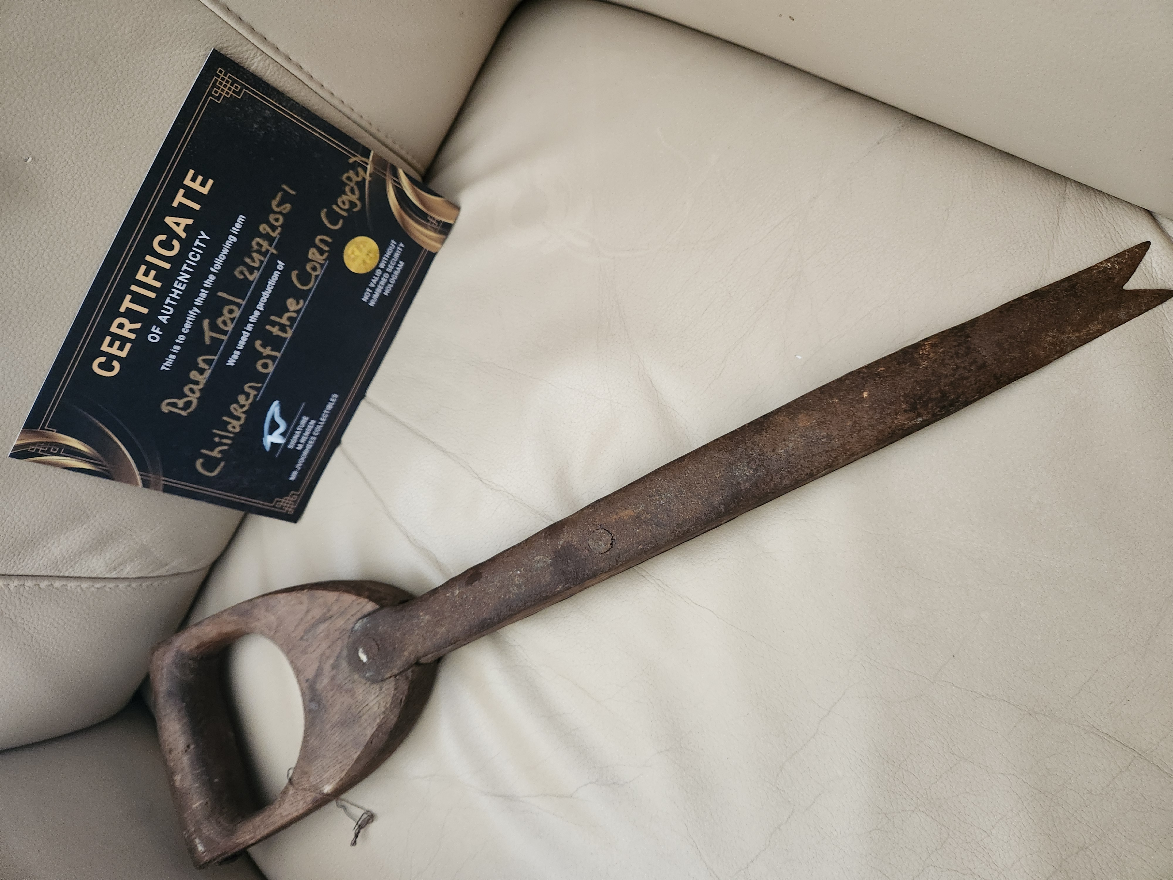 Stephen King Children of the Corn (1984) Original Production Used Barn Tool Prop