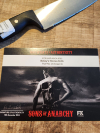 Sons of Anarchy SOA Original Screen Used Bobby Kitchen Knife Movie Prop