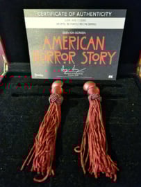 AHS American Horror Story Hotel Original Screen Used Lady Gaga Red Earrings Prop