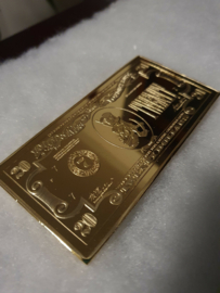 Walt Disney Scrooge McDuck $20 Goldrush Duckburg Gold LE Banknote Bar Coin