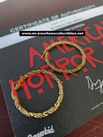 American Horror Story Hotel Original Screen Used Lady Gaga Hoop Earrings Prop