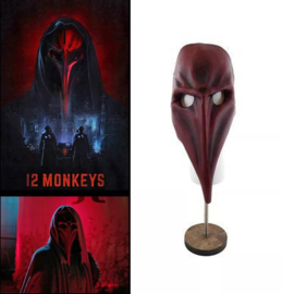 12 Monkeys (2015-2018) Original Screen Used and Worn Red Leader Mask Movie Prop