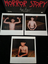 AHS American Horror Story Hotel Original Screen Used Little Boy Polaroids Pictures Set Movie Prop